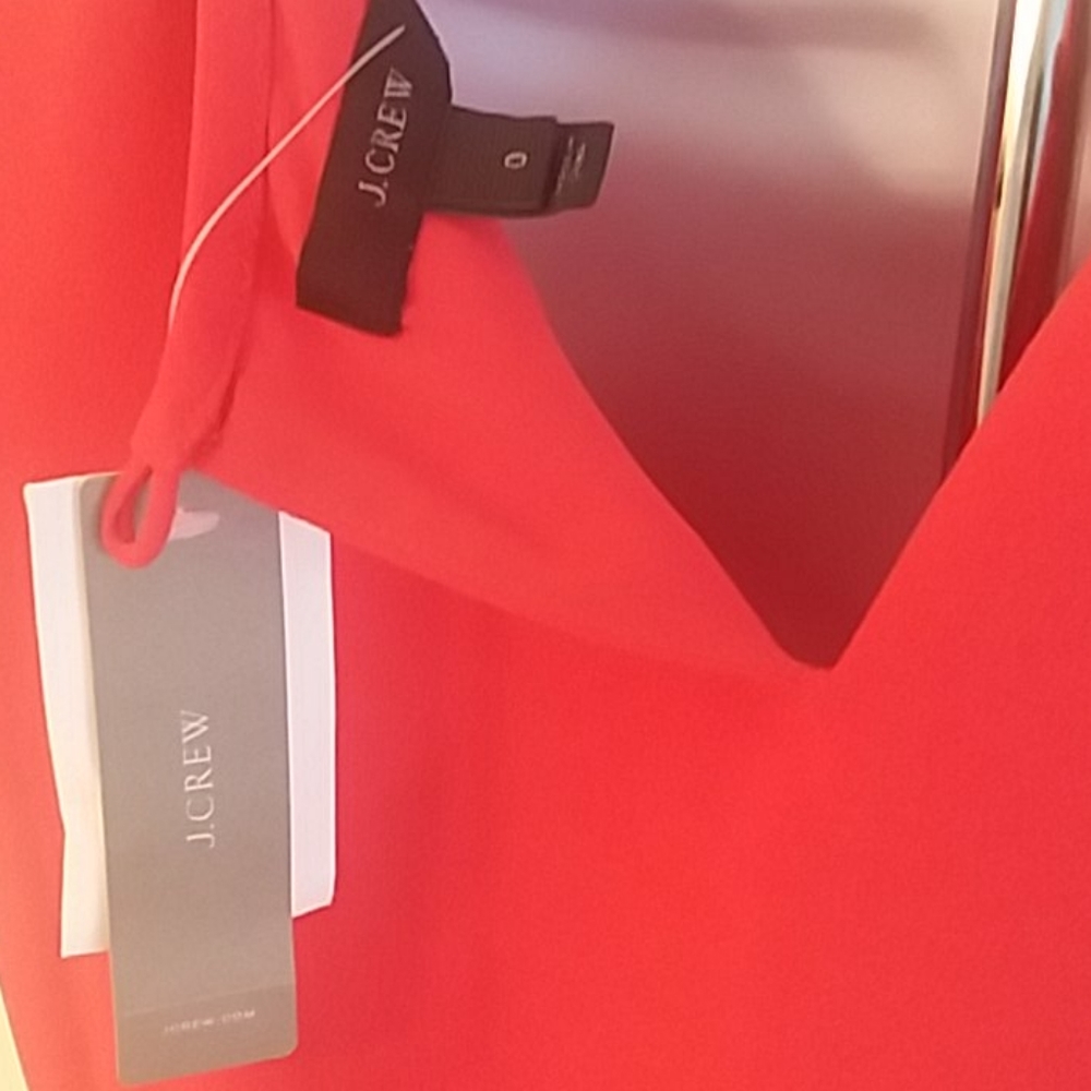 NWT J.CREW RED DRESS SIZE 0 - Picture 6 of 6